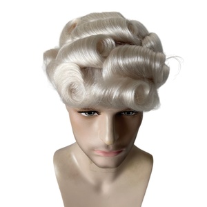 Cabello Humano Virgen Indio para Reemplazo Capilar, <span class=keywords><strong>Color</strong></span> <span class=keywords><strong>Platino</strong></span> # 60RY Nuevo Tupé AUS 8x10 para Hombres Europeos - Product Image 4
