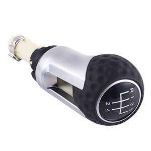 Poignée de levier de vitesses manuelle Volkswagen, enveloppée de cuir, 5 vitesses, 6 vitesses, levier de vitesses ergonomique pour voitures Audi Volkswagen - Product Image 2