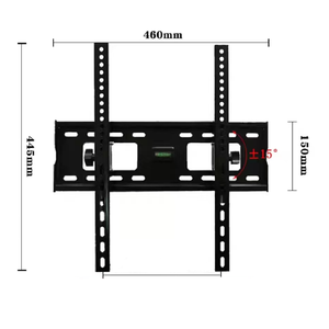 Support <span class=keywords><strong>TV</strong></span> inclinable en acier laminé à froid Kelmy avec inclinaison de 15° VESA 400x400mm pour téléviseurs de 23 pouces - Product Image 2