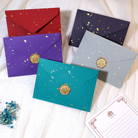 Enveloppes colorées à paillettes dorées vintage, cartes d'invitation et de vœux, enveloppes pour lettres d'amour, enveloppes en papier spécial