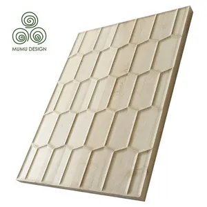 Factory Modern Exterior 3D Decorative Feature Sound Proofing Indoor PVC Outdoor Wall Wood Panel