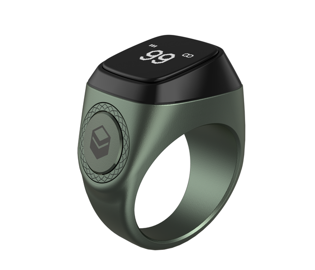 IQibla Smart Tasbih Ring with Digital Counter - Electronic Zikr Ring Metal, Muslim Prayer Accessory, Free Shipping Worldwide