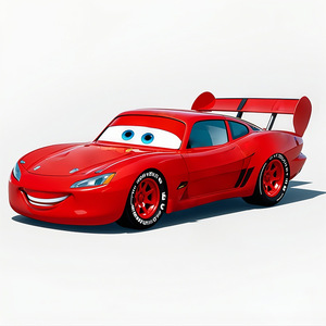 <strong>Lightning</strong> <strong>McQueen</strong> Toy <strong>Car</strong> Plastic Pull Back Battery Powered For Kids 5 7 Years Unisex Model Vehicle - Product Image 5