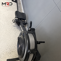 Máquina de remo con resistencia al aire, remo estático para entrenamiento cardiovascular, ejercicio de cuerpo completo, equipo de fitness para gimnasio en casa, de acero.