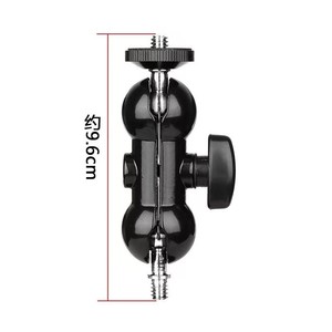 Brazo Mágico Universal con Pinza de Garra de Cangrejo, Tornillo de 1/4 de Pulgada, Cabezal de Bola Doble, Rotación de 360 Grados, Soporte para Monitor y Flash - Product Image 3