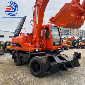 Excavatrice sur roues d'occasion Doosan DH210W-7, 21 tonnes, marque coréenne, système hydraulique haute performance, équipement de construction à vendre - Product Image 1