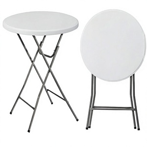Factory Direct Sell High Quality Modern White Small <b>Plastic</b> Folding Bar <b>Table</b> for Gym <b>Outdoor</b> Use - Product Image 4