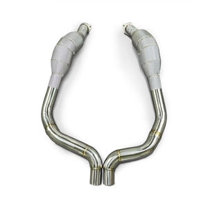 Downpipe de performance SS304 avec protection thermique pour Range Rover Sport <span class=keywords><strong>SVR</strong></span> 2018-2022 5.0L V8, échappement de course à haut débit - Product Image 5