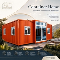 Maison conteneur extensible de haute technologie avec structure antisismique supérieure et espace de vie modulaire