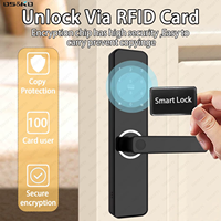 Tuya Wifi 4-en-1 serrure de porte intelligente APP télécommande empreinte digitale/carte RFID/mot de passe/clé stockage de données en nuage haute durabilité
