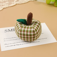 Grensoverschrijdend nieuw appelornament met bloemenpatroon, handgemaakt fruitaccessoire, fris, chic, driedimensionaal, polyester PP