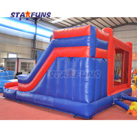 Château Gonflable Spiderman Prix Usine Combo Gonflable Spiderman avec Toboggan pour Location d'Événements