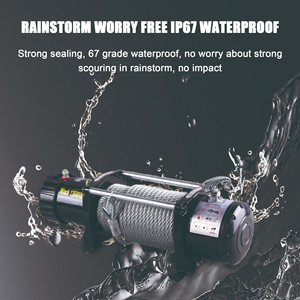 Cabrestante Eléctrico de Alta Resistencia 12V 13500lbs <span class=keywords><strong>con</strong></span> Control Remoto Inalámbrico para Camiones, Barcos, Remolques y Vehículos Pesados - Product Image 5