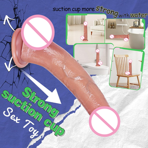 Giocattolo Sessuale per Adulti, Dildo Realistico Morbido Ecologico Senza Odori in Silicone Colorato, Materiale Sicuro con Sensazione di Pelle Vera, Dildo per Donne - Product Image 3