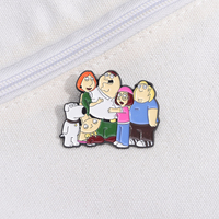 Kartun lucu Enamel Pin komik animasi film karakter bros pakaian ransel topi perhiasan kerah lencana Pin