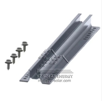 Structure de support solaire en aluminium de haute qualité YZ pour champ ouvert, mini-rail, prix compétitif, montage solaire rapide, garantie 25 ans