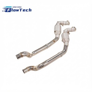 ท่อดาวน์ไปป์เพิ่มประสิทธิภาพสำหรับ Porsche Panamera 970 970.1 970.2 3.0T V6 Twin Turbo ผลิตจากสแตนเลส 304 เชื่อมแบบ TIG ติดตั้งได้โดยตรง - Product Image 3