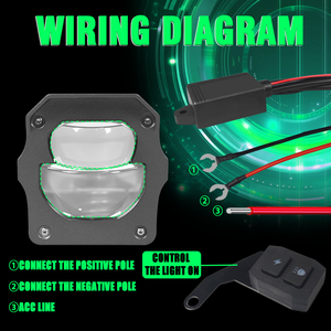 Ma trận bi <span class=keywords><strong>led</strong></span> chiếu laser ống kính máy chiếu mini Đèn lái xe cho xe máy <span class=keywords><strong>LED</strong></span> fogdriving đèn Laser chiếu đèn pha - Product Image 6