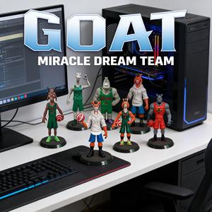 Figura de Anime GOAT Peak, Caja Misteriosa de la Serie Miracle Dream Team, Modelo de Personaje de Dibujos Animados, Adorno, Regalo - Product Image 6