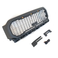 Nouveauté 2021, grille avant de style mesh en ABS noir mat de haute qualité avec lumières LED et support de caméra pour F150