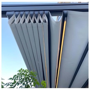 Giá Rẻ Giá Có Thể Thu Vào Mái Ngoài Trời Không Thấm Nước <span class=keywords><strong>Patio</strong></span> Sun Bóng Râm Tán Tùy Chỉnh Tự Làm Pergola Với Có Thể Thu Vào Tán - Product Image 3