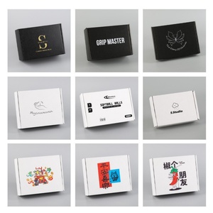 Small Custom Printing Black Corrugated Recyclable Shoes Clothes <b>Mailing</b> Paper Cardboard Packaging Custom Mailer <b>Boxes</b> - Product Image 2