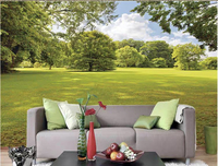 Moderne Simple 3D Pastorale Papier Peint Imperméable Forêt Paysage Mur Tissu pour Salon Salle À Manger 18D Naturel Paysage Mur