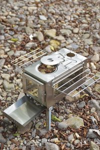 Brasero de Acero Moderno <span class=keywords><strong>y</strong></span> Personalizado de Primera Calidad con Parrilla para Asar, Ideal para Exteriores, Patios, Jardines, Cocina, Calefacción <span class=keywords><strong>y</strong></span> Soluciones de Paisajismo - Product Image 2