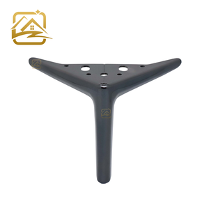 Pieds de support métalliques en fer pour meubles, fauteuils, canapés, avec plaque de base, de 12 cm et 15 cm de hauteur, et pieds de canapé en fil métallique - Product Image 1