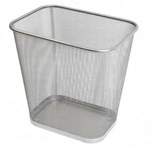 Steel <b>Mesh</b> Rectangular Open <b>Top</b> Waste Basket Customized Logo Welding Sustainable Paper Basket Bin Trash Can Metal Metal,<b>mesh</b> - Product Image 1