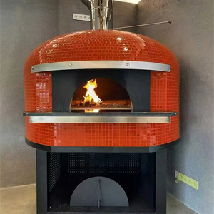 Four à pizza rotatif au bois pour restaurant commercial Four à pizza au bois - Product Image 4