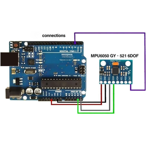 Module de capteur GY-521 MPU6050 6DOF, accéléromètre 3 axes + gyroscope 3 axes avec sortie ADC I2C 16 bits, pour Arduino - Product Image 5