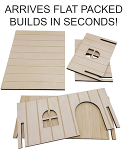 Maison pour animaux de compagnie en bois massif parfaite de 33x16x24 cm pour cochons <span class=keywords><strong>d</strong></span>'<span class=keywords><strong>Inde</strong></span>, lapins, rats, hérissons pygmées, meubles pour animaux - Product Image 4