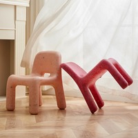 Nouvelle table et chaise d'étude ergonomiques pour enfants, style nordique, en plastique, multi-usages, pour salon, école, salle à manger, chambre, cuisine, centre commercial, parc