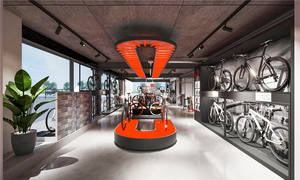 Современный модный бренд моторный выставочный зал для мотоцикла дизайн интерьера пользовательский магазин велосипедов настенный дисплей для мотоцикла выставочный зал дизайн для мотоцикла - Product Image 3