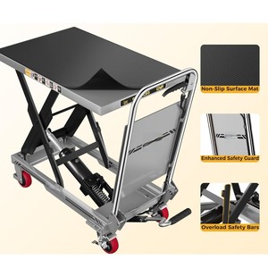 ODM OEM Mesa elevadora de tijera doble personalizada Material de entrega Transporte Carro de mesa elevadora hidráulica - Product Image 5