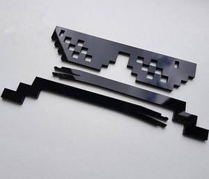 Découpé au laser YouTube Meme Accessoire nécessaire, lunettes de soleil Thug Life Funny Party Gift - Product Image 2