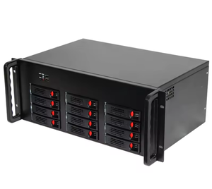 Chasis de Almacenamiento para Servidor NAS Industrial de 19 Pulgadas 4U, 12 Bahías con Ventilador, ATX, Plástico y Aluminio, Gran Capacidad de Respaldo de Datos, Servidor NAS de 19 Pulgadas C - Product Image 2