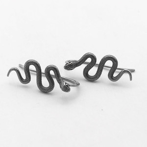 yunnique Snake <b>Cuff</b> <b>Earrings</b> Titanium Steel 316 Stainless Steel Animal Shape Fashion Jewelry - Product Image 5