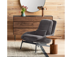 Modern Wooden Nightstand with Round Top Mid Century Design Solid Wood <b>Bedside</b> <b>Table</b> Bedroom Storage Furniture Home Accent <b>Table</b> - Product Image 4