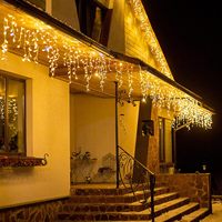 Guirlande de lumières de Noël personnalisée pour décoration extérieure, guirlande lumineuse pour fête de mariage, nouvel an