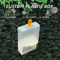 Boîtes en plastique PVC PP recyclé avec logo personnalisé pour produits électroniques, boîtes d'emballage pour sous-vêtements pour hommes