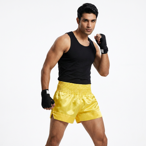 Best Men's High Street Tiger Fight Pro Fitness Training Wear MMA Boxing Shorts with Solid Pattern Free Muay Thai Inspiration - Product Image 1