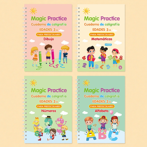 Quaderno di Calligrafia Francese 3D con Scanalature Stampate per Bambini, <span class=keywords><strong>Libro</strong></span> per Imparare Numeri, Lettere e Esercizi di Scrittura, Regalo - Product Image 5