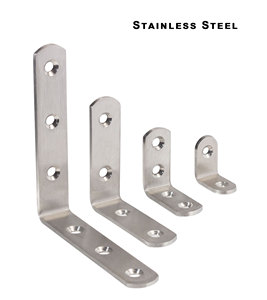 Équerres <span class=keywords><strong>d</strong></span>'<span class=keywords><strong>angle</strong></span> en métal en forme de L, support <span class=keywords><strong>d</strong></span>'<span class=keywords><strong>angle</strong></span> à 90 degrés en acier inoxydable pour meubles, armoires et joints en bois - Product Image 5
