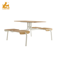 Ensemble de table et chaises de cafétéria de haute qualité pour les salles à manger scolaires