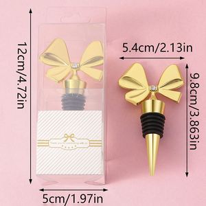 <b>Wine</b> Accessories Party Metal Bowknot Shape Decoration <b>Wine</b> Bottle Stopper Zinc Alloy Durable Champagne Bottle Stopper - Product Image 6