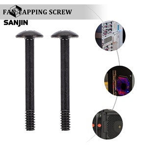 Tornillo de Montaje de Cabeza Plana Redonda Negra de 30 mm para Caja de PC, Enfriador de Tarjeta de Video, Ventilador de Refrigeración por Agua, Tornillo para Computadora DIY - Product Image 2