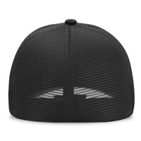 Topi Baseball Vintage 6-Panel Custom Original Mesh, Snapback, Dapat Disesuaikan, Hitam, Bernapas, Streetwear, Olahraga Luar Ruangan