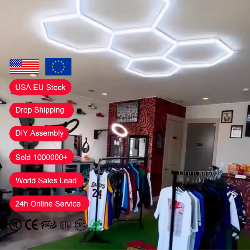 High Lumen 5 Hexagon Lighting Geometric